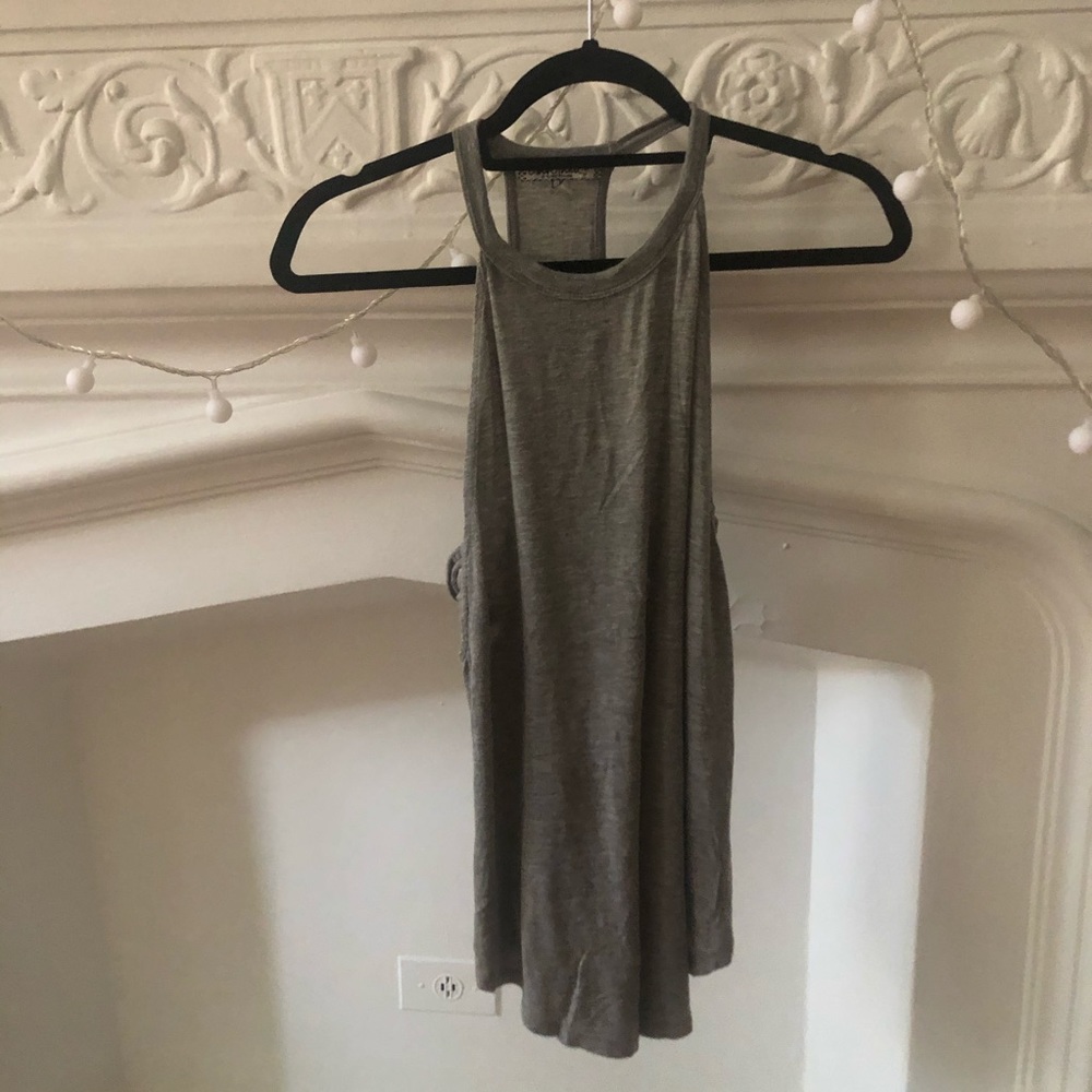 Heather Grey Tank Drop Armhole